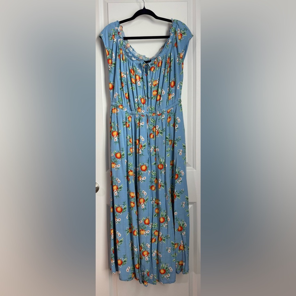 Torrid Blue Floral Maxi Dress